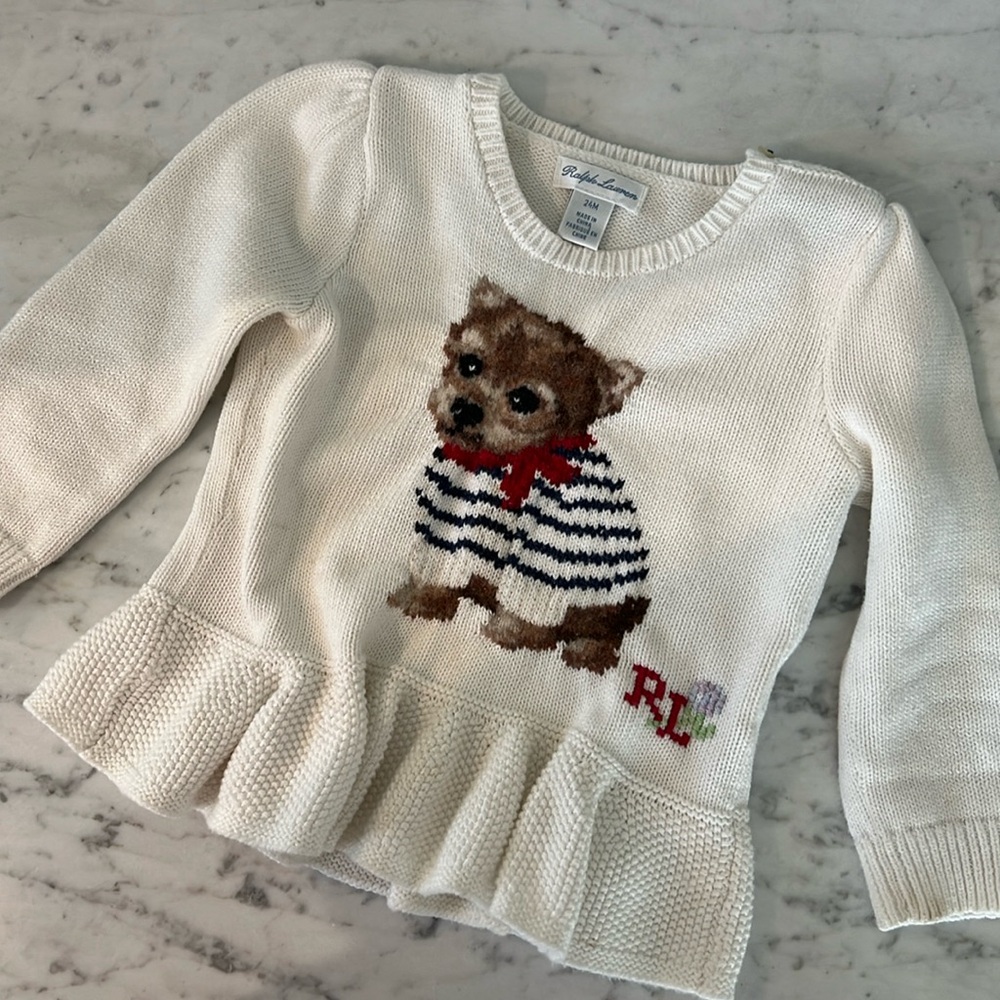 Ralph Lauren Dog Sweater 24 month